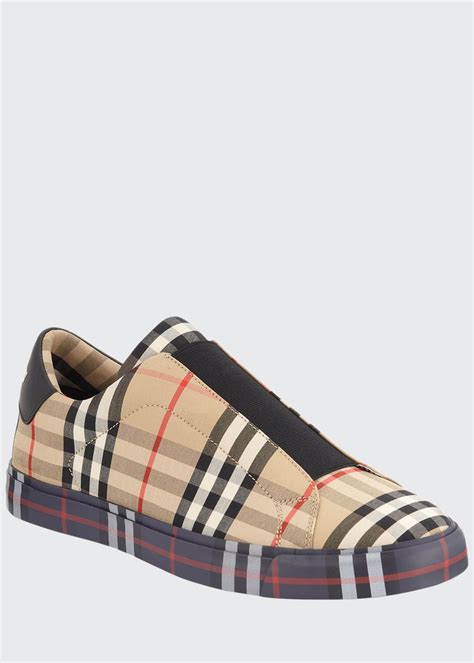 burberry mens white high top sneakers|Burberry slip on sneakers men.